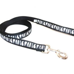 Midnight Zebra Dog Leash