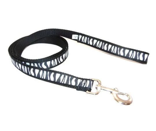 Midnight Zebra Dog Leash