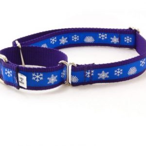 Snowy Night Martingale Dog Collar