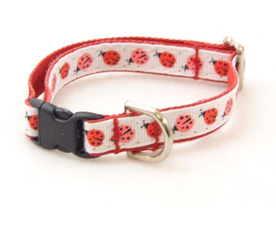 Red Ladybug Dog Collar - Genuine Dog Gear